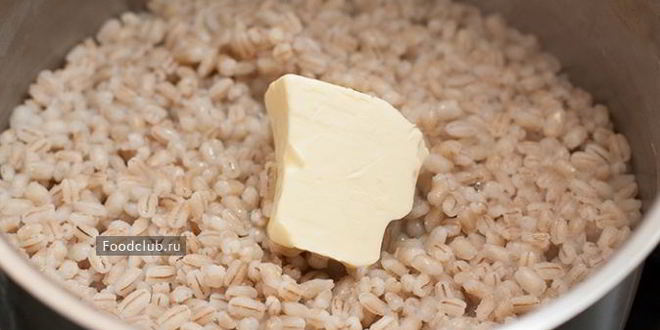 Рецепт перловой каши с сыром