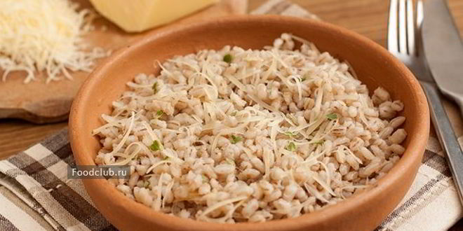 Рецепт перловой каши с сыром