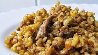 Рецепт Перловой каши с тушенкой