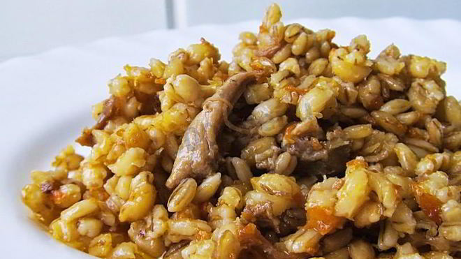 Рецепт перловой каши с тушенкой