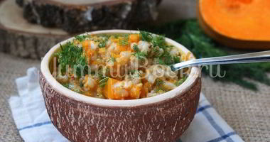 Рецепт Перловой каши с тыквой в мультиварке