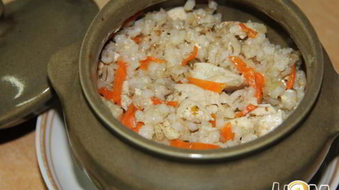 Рецепт перловой каши в горшочке