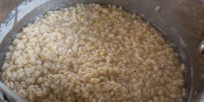 Рецепт перловки с грибами и зеленым горошком