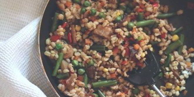 Рецепт Перловки с лесными грибами и овощами