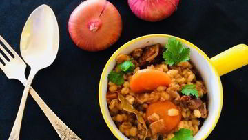 Рецепт Перловки с мясом и белыми грибами