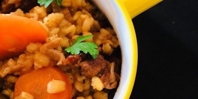 Рецепт перловки с мясом и белыми грибами