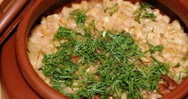 Рецепт Перловки с мясом в горшочке
