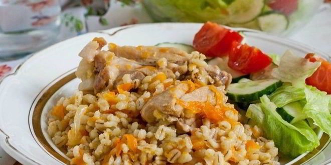 Рецепт Перловки с мясом в мультиварке