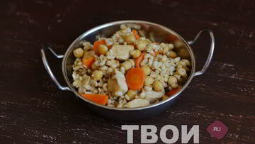 Рецепт Перловки с нутом и куриной грудкой