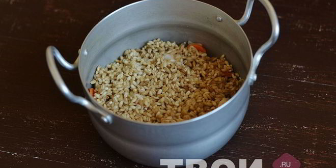 Рецепт перловки с нутом и куриной грудкой