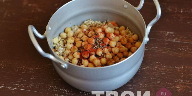 Рецепт перловки с нутом и куриной грудкой