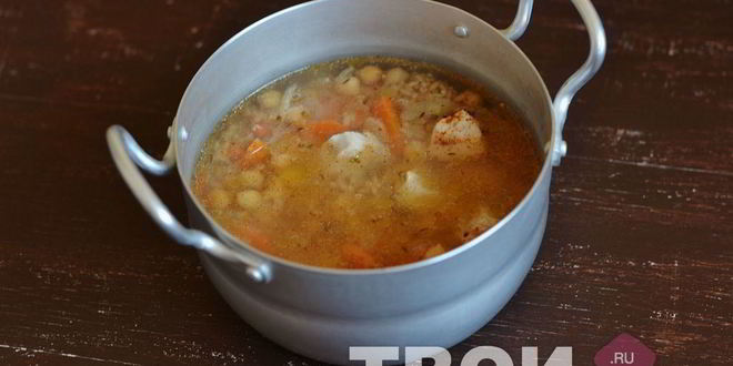 Рецепт перловки с нутом и куриной грудкой