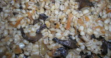 Рецепт Перловки с шампиньонами, луком и морковью