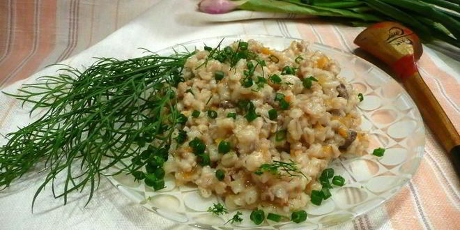 Рецепт Перловки с тушенкой в мультиварке