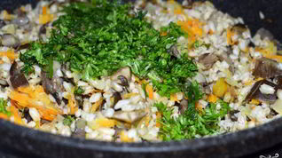 Рецепт Перловки с вешенками