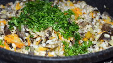 Рецепт Перловки с вешенками