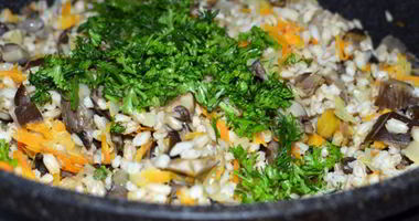 Рецепт Перловки с вешенками