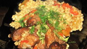 Рецепт Перловки в горшочке с курицей