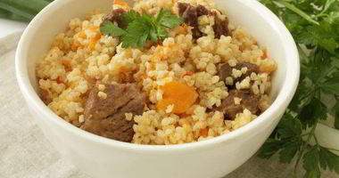 Рецепт Пшеничной каши с мясом и тыквой