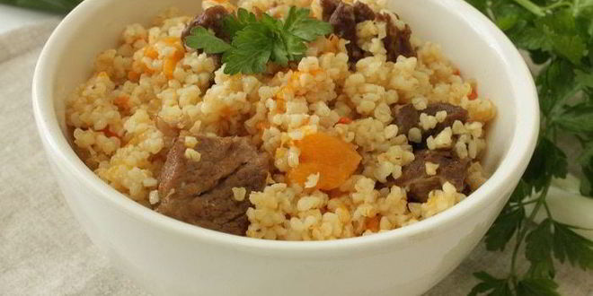 Рецепт пшеничной каши с мясом и тыквой