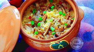 Рецепт Каши пшенной с бужениной в горшочках