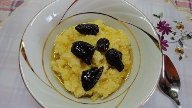 Рецепт каши пшенной с черносливом