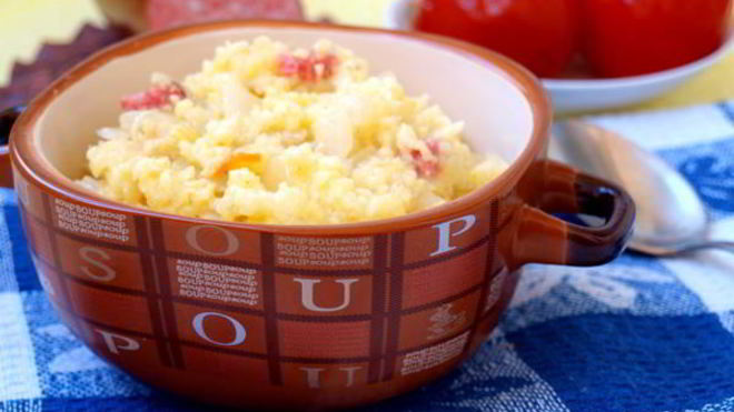 Рецепт пшеной каши с квашеной капустой