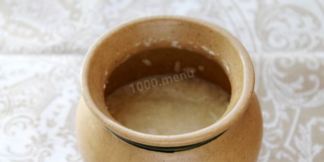 Рецепт пшенной каши на молоке в духовке в горшочке