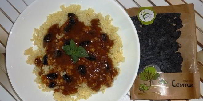 Рецепт Пшенной каши с фруктовым соусом