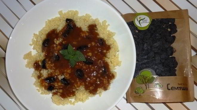 Рецепт пшенной каши с фруктовым соусом