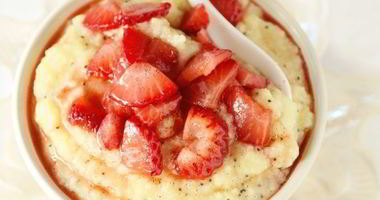 Рецепт Пшенной каши с клубникой