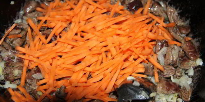 Рецепт пшенной каши с куриными сердечками