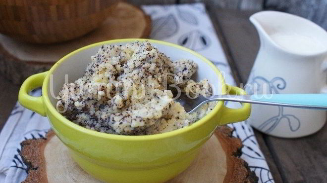 Рецепт пшенной каши с маком в мультиварке