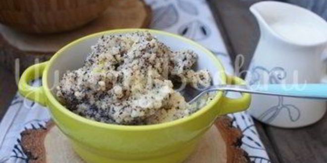 Рецепт пшенной каши с маком в мультиварке