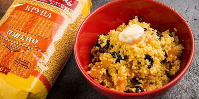 Рецепт Пшенной каши с сухофруктами