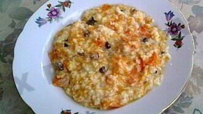 Рецепт пшенной каши с тыквой и изюмом