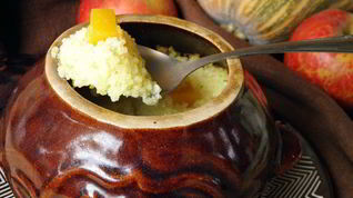 Рецепт Пшенной каши с тыквой в духовке