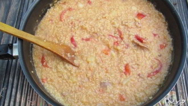 Рецепт пшенной каши со свининой