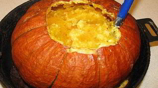 Рецепт Пшенной каши в тыкве