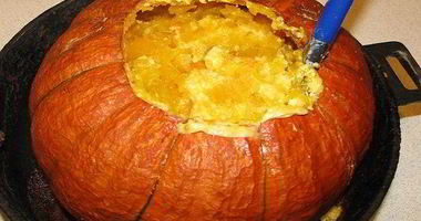 Рецепт Пшенной каши в тыкве