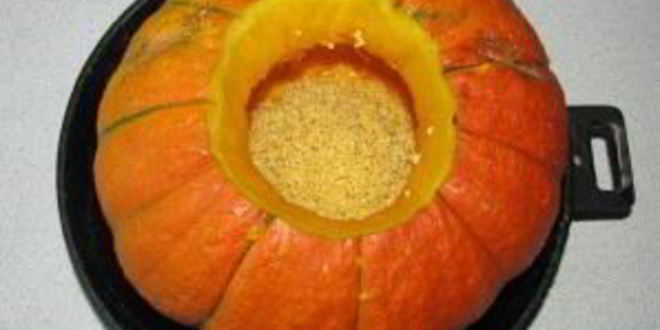 Рецепт пшенной каши в тыкве