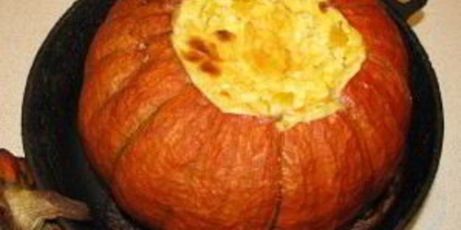 Рецепт пшенной каши в тыкве