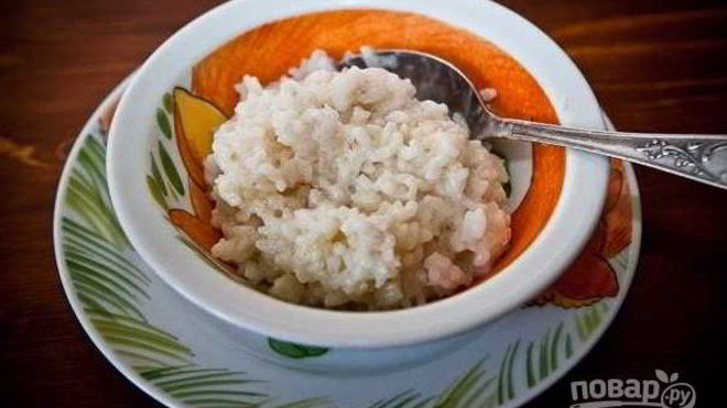 Рецепт рисовой каши молочной