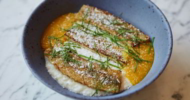 Рецепт Рисовой каши на кокосовом молоке с карамелизованным бананом