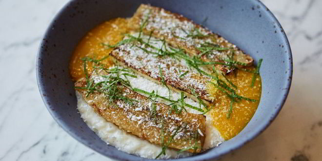 Рецепт Рисовой каши на кокосовом молоке с карамелизованным бананом