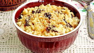 Рецепт Рисовой каши с черносливом и орехами в мультиварке