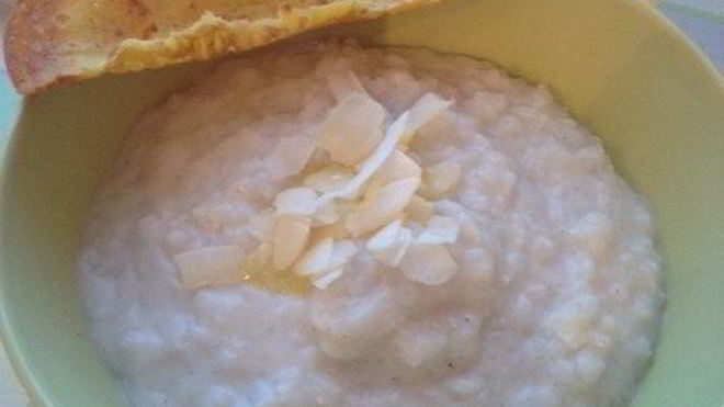 Рецепт рисовой каши с кокосом