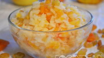 Рецепт Рисовой каши с курагой