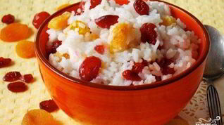 Рецепт Рисовой каши с сухофруктами