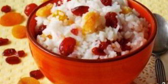 Рецепт рисовой каши с сухофруктами